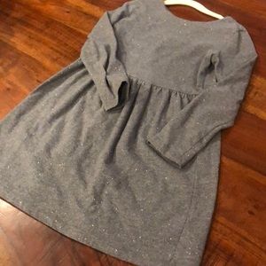 GapKids grey knit dress with sparkles Size Small
